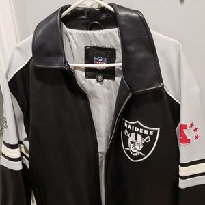 Men's leather Raiders jacket